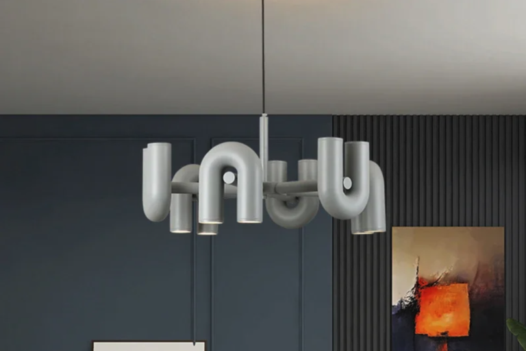 Iluminación moderna minimalista: Lámpara colgante LED en forma de U