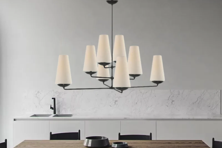 Iluminación elegante: Lámpara de techo Fontaine Vertical para dormitorio