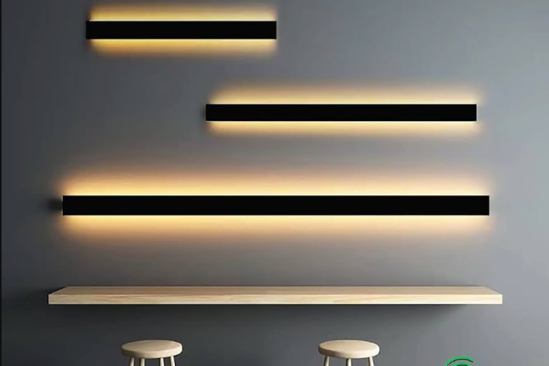 Luces de Pared Negras Transicionales para Paredes de Comedor