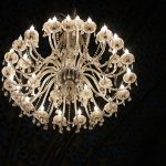 Photo antique white chandelier
